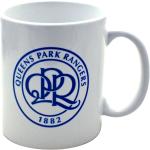 Queens Park Rangers FC Keramik Fußball-Wappen Becher SG10664 (Einheitsgröße) (Weiß/Blau)