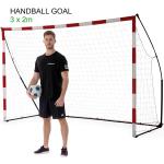 QuickPlay Handballtor 3 x 2m ONE-SIZE Weiß/Rot