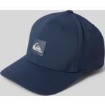 Marineblaue Unifarbene Quiksilver Adapted Snapback-Caps aus Polyester für Herren Einheitsgröße 