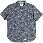 Reduzierte Marineblaue Sportliche Kurzärmelige Quiksilver Hawaiihemden aus Baumwolle für Herren Größe XS 