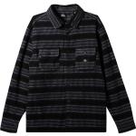 Quiksilver - Fleece-Überhemd - Eipc Surf Days Black Stripe für Herren - Größe S - schwarz