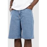 Blaue Streetwear Quiksilver Saturn Baggy-Shorts aus Baumwolle für Herren für den für den Sommer 