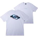 Weiße Streetwear Quiksilver Surf T-Shirts für Herren Größe L 