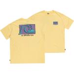 Gelbe Streetwear Quiksilver Bubble Bio T-Shirts für Herren Größe M 
