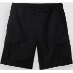 Schwarze Streetwear Quiksilver Bio Cargo Shorts für Kinder & kurze Cargohosen für Kinder für Jungen 