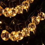 Reduzierte LED Lichterketten mit Halloween-Motiv aus Kupfer 