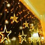 Lichterkette Sterne Weihnachtsbeleuchtung 13 m warmweiss 180 Stück   Starlux 