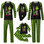 Y2K Der Grinch Pyjamas lang mit Weihnachts-Motiv für Damen Größe XL Weihnachten für den für den Winter 