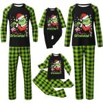 Der Grinch Pyjamas lang mit Weihnachts-Motiv für Damen Größe M Weihnachten für den für den Winter 