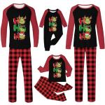 Der Grinch Pyjamas lang mit Weihnachts-Motiv aus Flanell für Damen Größe S Weihnachten für den für den Winter 