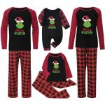 Der Grinch Pyjamas lang mit Weihnachts-Motiv für Damen Größe S 5-teilig Weihnachten für den für den Winter 