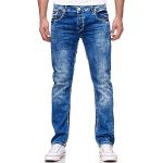 Neongrüne Elegante R-Neal Jeans mit dicken Nähten mit Reißverschluss aus Baumwolle für Herren Weite 30 für Partys für den für den Herbst 