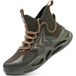 Armeegrüne High Top Sneaker & Sneaker Boots mit Stahlkappe für Herren Größe 42 