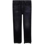 Schwarze R13 Boyfriend-Jeans aus Baumwolle für Damen 