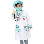 Weiße Arzt-Kostüme aus Polyester für Kinder 