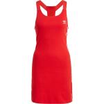 Reduzierte Rote Streetwear Ärmellose adidas Rundhals-Ausschnitt Sommerkleider für Damen Größe XS für den für den Sommer 
