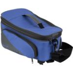 Blaue Racktime Talis Gepäckträgertaschen 7l mit Reißverschluss klappbar 