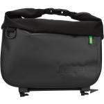 Schwarze Racktime YVES Gepäckträgertaschen 9l aus Baumwolle mit Rollverschluss 