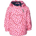 Reduzierte Rosa Wasserdichte Racoon Kinderkapuzenjacken mit Reißverschluss aus Fleece für Mädchen Größe 86 für den für den Herbst 