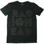 Radiohead 'Debossed Note Pad' (Schwarz) T-Shirt - NEU & OFFIZIELL