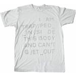 Radiohead 'Trapped' (Weiß) T-Shirt - NEU & OFFIZIELL