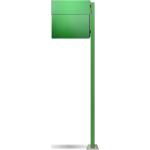 Grüne Radius Design Letterman Designbriefkästen mit Standfuß 