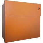 Orange Radius Design Letterman Briefkästen & Postkästen Pulverbeschichtete aus Metall 