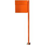Orange Radius Design Letterman Briefkästen & Postkästen Pulverbeschichtete aus Metall mit Ständer 