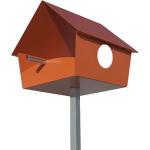 Orange Radius Design Vogelhäuser mit Ständer aus Stahl 
