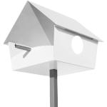 Weiße Radius Design Vogelhäuser zum Aufhängen aus Stahl 