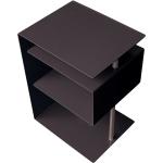 Schwarze Moderne Radius Design Beistelltische & Ablagetische pulverbeschichtet aus Acrylglas klappbar Breite 0-50cm, Höhe 0-50cm, Tiefe 0-50cm 