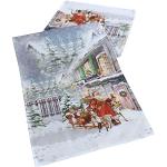 Hellgraue Moderne Raebel OHG Weihnachtstischdecken matt aus Polyester 
