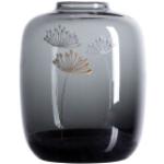Graue 12 cm Räder Wohnzubehör Vasen & Blumenvasen 12 cm mit Pusteblumen-Motiv aus Glas mundgeblasen 