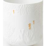 Goldene Maritime 9 cm Räder Wohnzubehör Teelichthalter aus Porzellan 