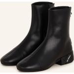 Reduzierte Schwarze Raf Simons High Top Sneaker & Sneaker Boots mit Reißverschluss aus Glattleder für Damen Größe 38 