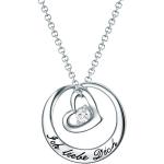 Silberne Silberketten mit Namen aus Silber graviert für Damen zum Valentinstag 