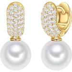 Reduzierte Goldene Rafaela Donata Ohrhänger aus Silber mit Echte Perle für Damen 