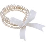 Reduzierte Weiße Rafaela Donata Edelstein Armbänder mit Echte Perle für Damen 