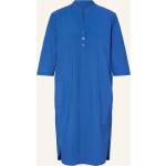 Blaue 3/4-ärmelige Raffaello Rossi Kleider A-Linie aus Polyamid für Damen Größe S 