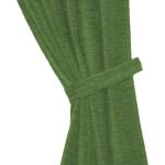 Grüne Unifarbene Georg Chr. Wirth Raffhalter strukturiert aus Stoff blickdicht 2-teilig 