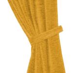Goldene Unifarbene Georg Chr. Wirth Raffhalter Strukturierte aus Stoff blickdicht 2-teilig 