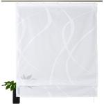 My Home Raffrollos mit Klettband aus Textil transparent 