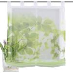 Grüne Home Wohnideen Bedruckte Raffrollos aus Voile transparent 