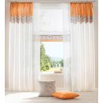 Reduzierte Bestickte My Home Sorel Raffrollos mit Klettband aus Textil transparent 
