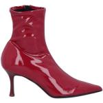 Ziegelrote Rag & Bone Ankle Boots & Klassische Stiefeletten mit Reißverschluss aus Kunstleder für Damen Größe 39,5 