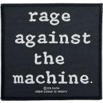 Schwarze Rage Against the Machine Logo Aufnäher 