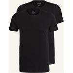 Schwarze RAGMAN T-Shirts aus Baumwolle für Herren Übergrößen 2-teilig 