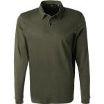 Grüne Langärmelige RAGMAN Pima Langarm-Poloshirts mit Knopf aus Jersey für Herren Größe XXL für den für den Herbst 