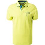 Neongelbe Casual Kurzärmelige RAGMAN Kurzarm-Poloshirts mit Knopf für Herren Größe 3 XL für den für den Sommer 