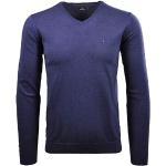 Reduzierte Marineblaue Unifarbene RAGMAN V-Ausschnitt Kaschmir-Pullover aus Wolle für Herren Größe M 